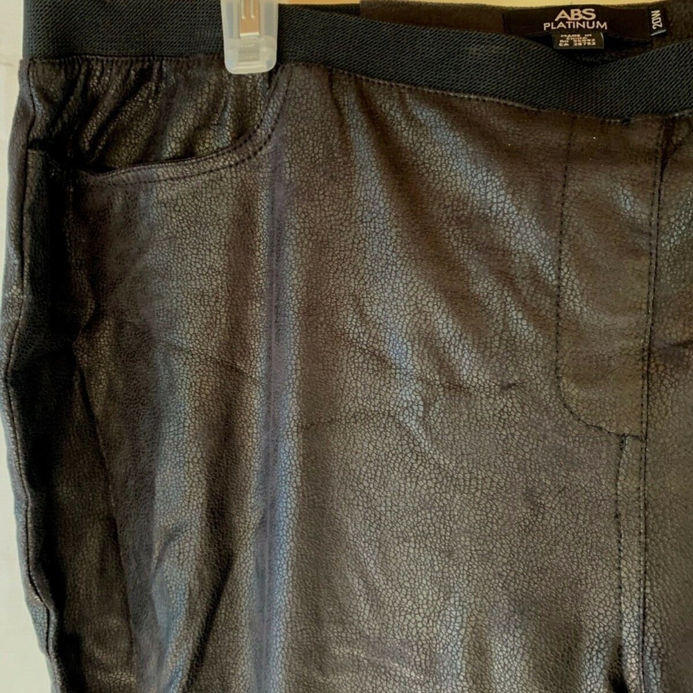 ABS Platinum Women's 20W Pull-on Pants Leather Look - Picture 3 of 8